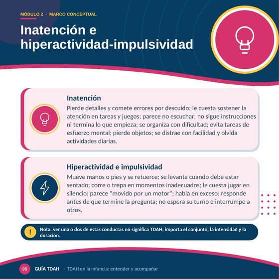 Un módulo de la guía para familias